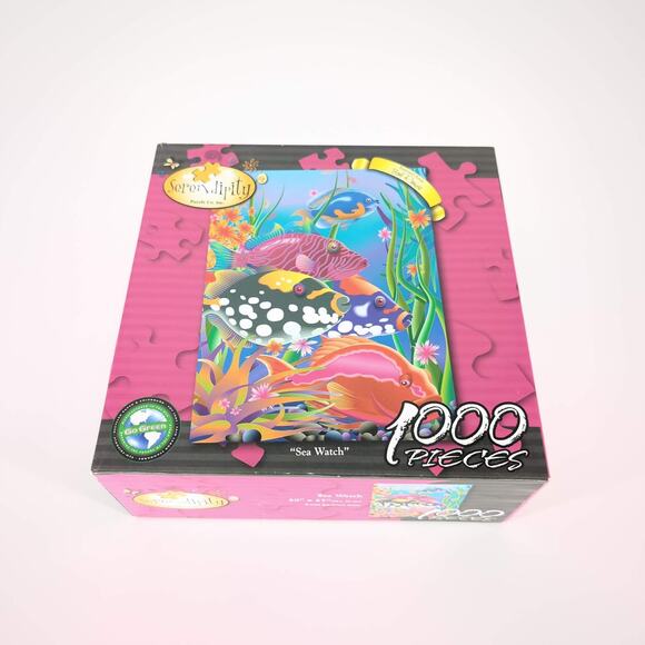 Serendipity Puzzle Co. Sea Watch by Bob Rouse 1000 Piece Jigsaw Puzzle - GUC - Picture 3 of 10